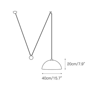 Omen Suspension Dôme Équilibre Laiton Métal Minimaliste Moderne