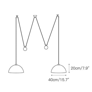 Omen Suspension Dôme Équilibre Laiton Métal Minimaliste Moderne