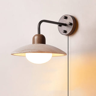 Dome Arm Plug-in Wall Lamp-Neutral Decor