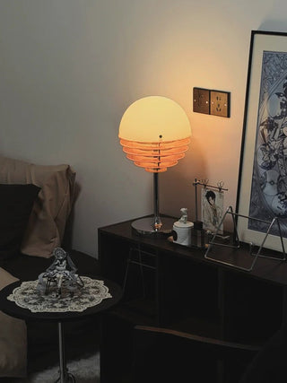 Dome Louver Table Lamp-Neutral Decor