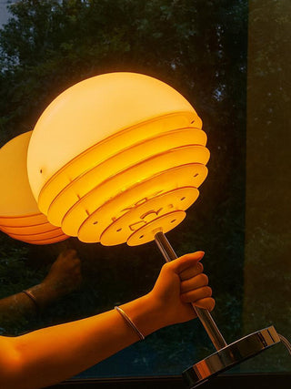 Dome Louver Table Lamp-Neutral Decor