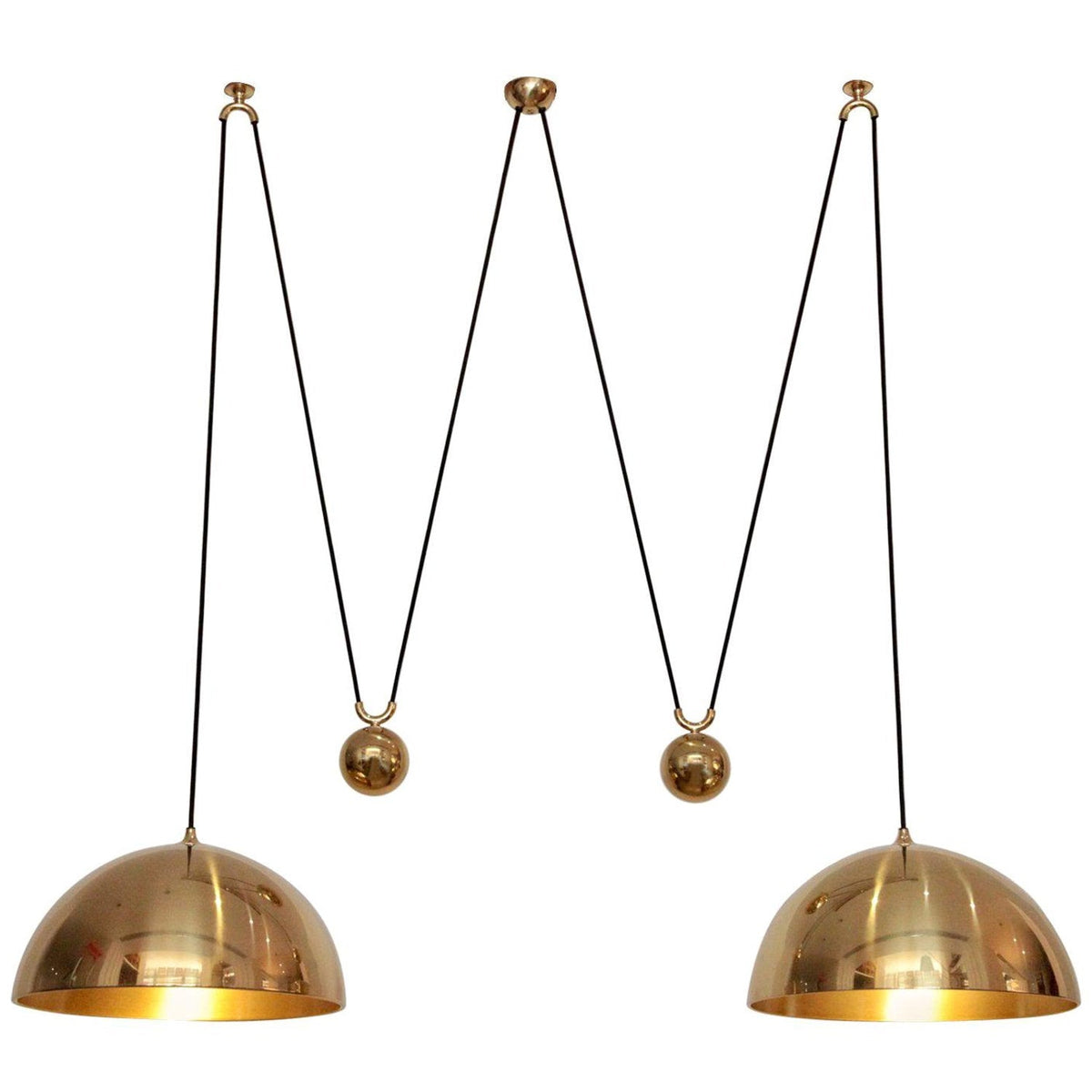 Omen Suspension Dôme Équilibre Laiton Métal Minimaliste Moderne