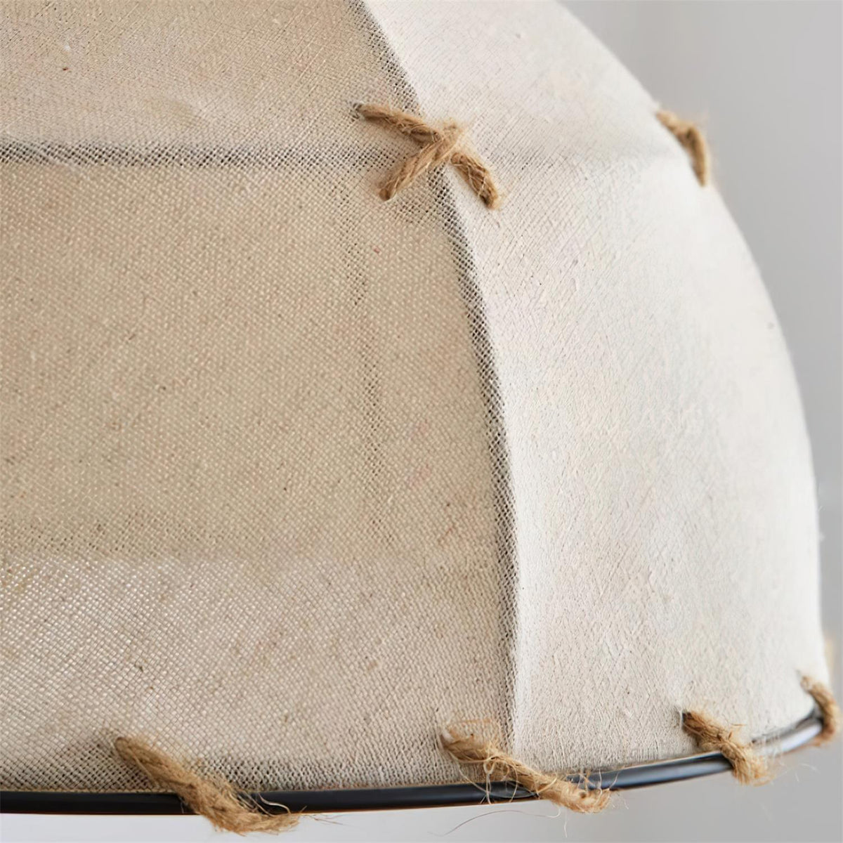 Pendant Light Fabric Dome Shade Vintage Minimalist Soft Glow-Neutral Decor