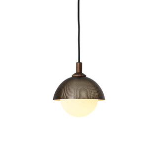 Pith Suspension Métal Bois Perforé Dôme Minimaliste Moderne