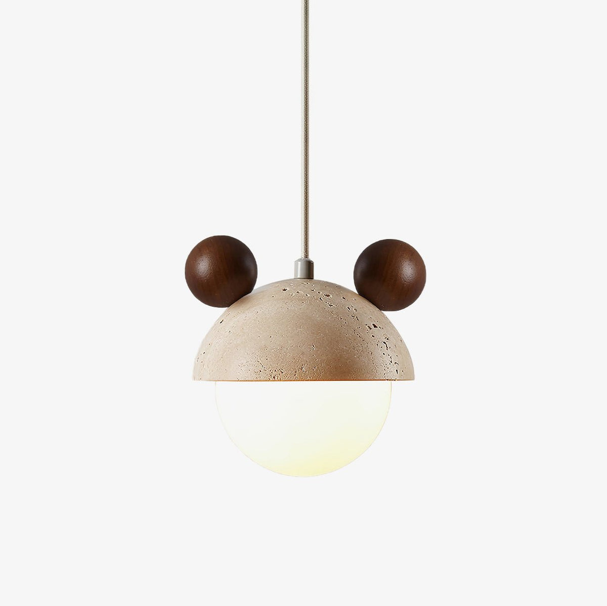 Lyraeus Suspension Moderne en Travertin