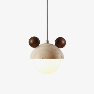 Lyraeus Suspension Moderne en Travertin