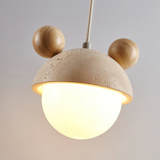 Lyraeus Suspension Moderne en Travertin