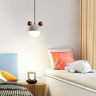 Lyraeus Suspension Moderne en Travertin