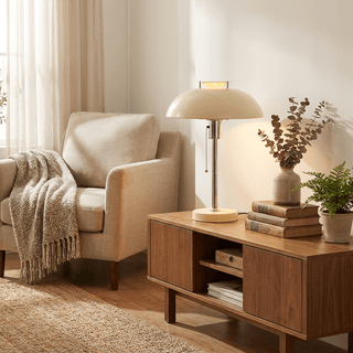 Domo Chrome Mushroom Table Lamp-Neutral Decor