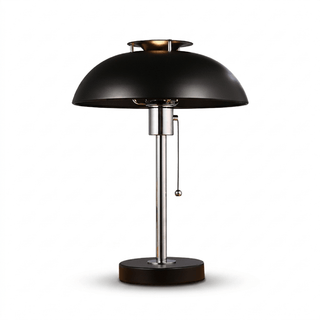 Domo Chrome Mushroom Table Lamp-Neutral Decor