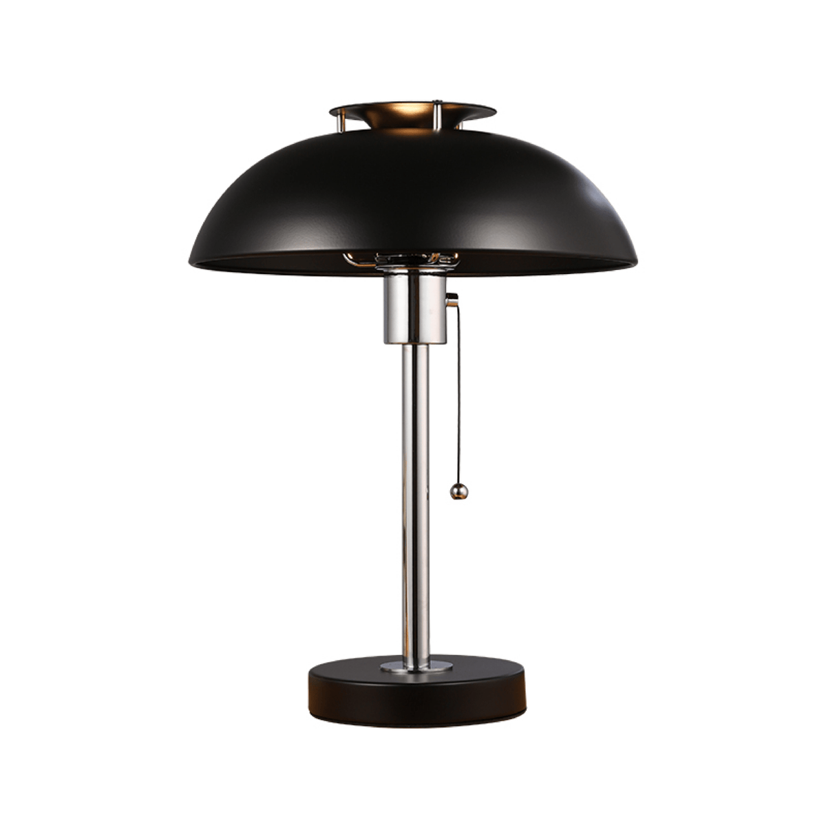 Domo Chrome Mushroom Table Lamp-Neutral Decor