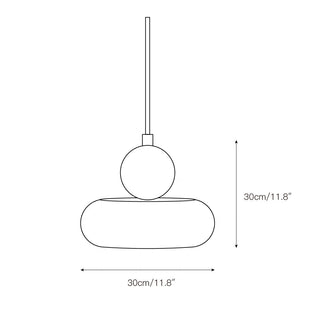 Ridge Suspension Marbre Métal Minimaliste alon