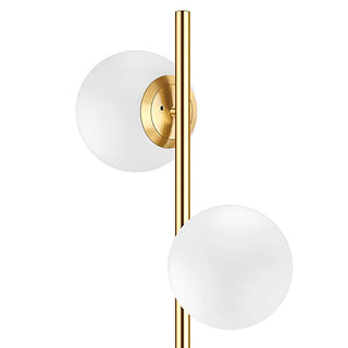 Valentina Lampadaire Bulle Moderne, Métal/Céramique, Doré, Salon