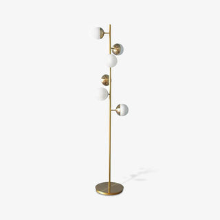 Myliryre Moderne du Milieu du Siècle Lampadaire en Laiton