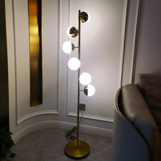 Myliryre Moderne du Milieu du Siècle Lampadaire en Laiton