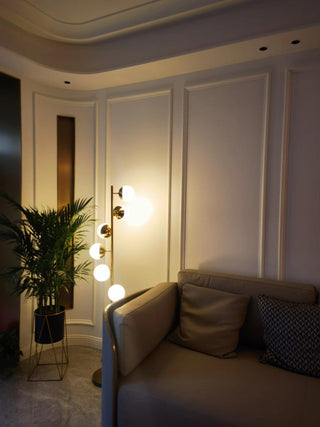 Myliryre Moderne du Milieu du Siècle Lampadaire en Laiton