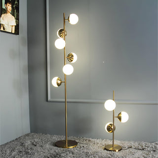 Myliryre Moderne du Milieu du Siècle Lampadaire en Laiton