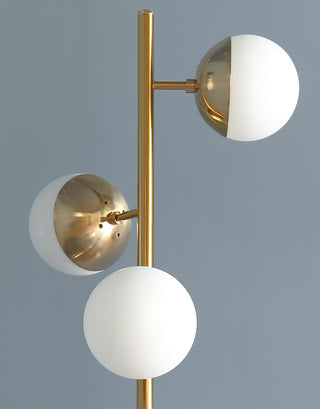 Myliryre Moderne du Milieu du Siècle Lampadaire en Laiton
