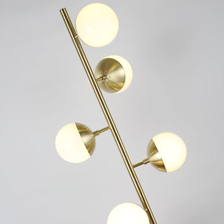 Myliryre Moderne du Milieu du Siècle Lampadaire en Laiton