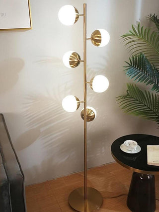 Myliryre Moderne du Milieu du Siècle Lampadaire en Laiton