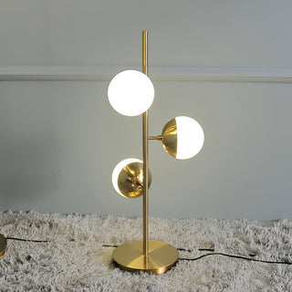 Myliryre Moderne du Milieu du Siècle Lampadaire en Laiton