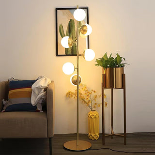 Myliryre Moderne du Milieu du Siècle Lampadaire en Laiton