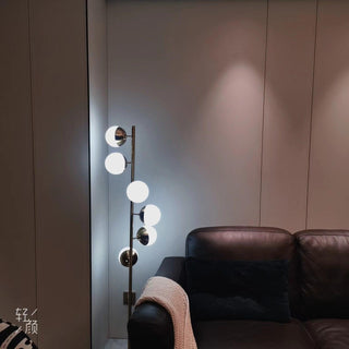 Myliryre Moderne du Milieu du Siècle Lampadaire en Laiton
