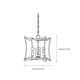 Tract Suspension Lanterne Métal Laiton Élégance Salon
