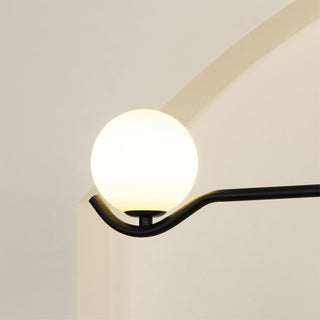 Lustra Suspension en Verre Noir avec Cadre