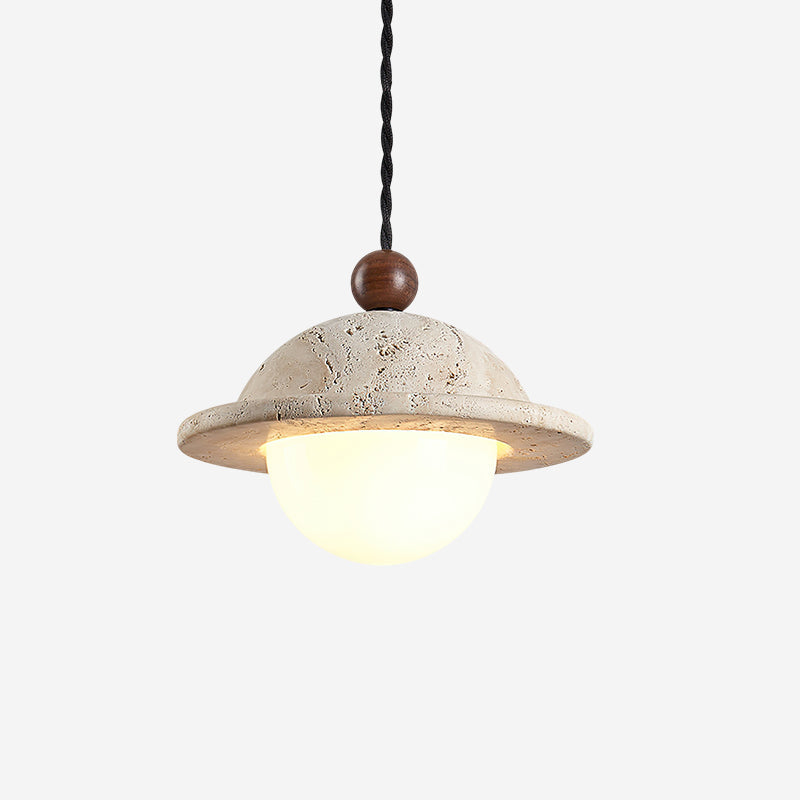 Ritta Donut Pendant Light Travertine-Neutral Decor