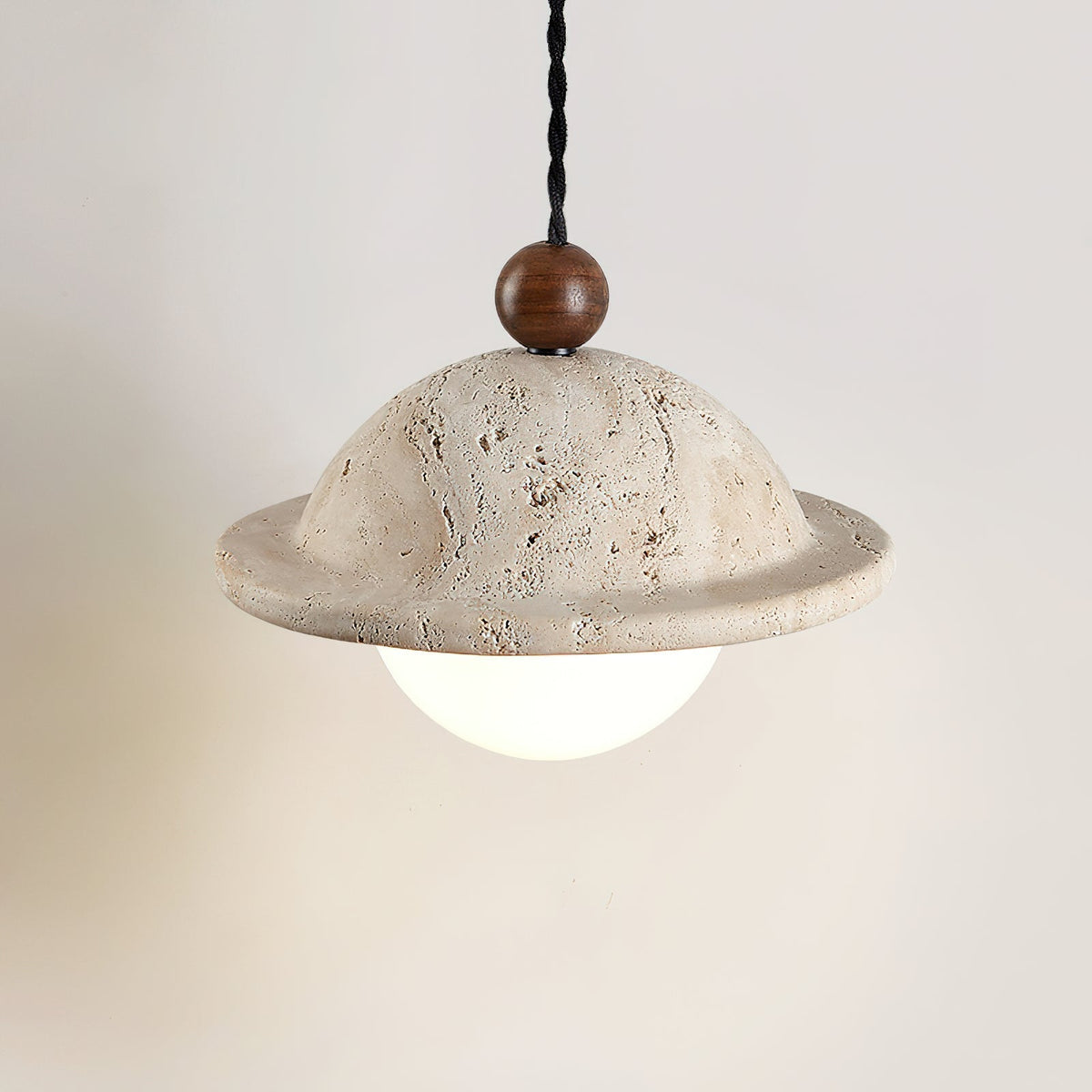 Ritta Donut Pendant Light Travertine-Neutral Decor