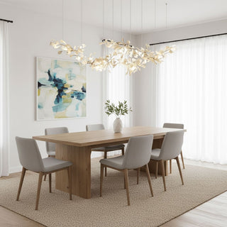 Double Layer Combination Gingko Chandelier-Neutral Decor