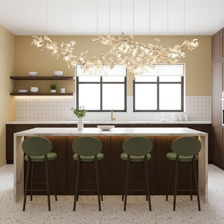 Double Layer Combination Gingko Chandelier-Neutral Decor