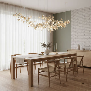 Double Layer Combination Gingko Chandelier-Neutral Decor