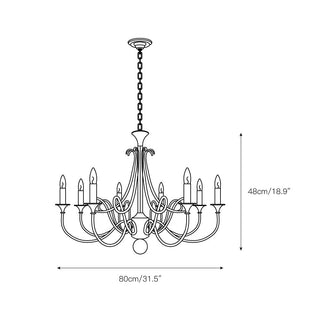 Braid Lustre Cristal Laiton Double Vintage Salon