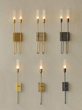 Lustra Lampe Murale Double Tige Minimaliste