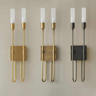 Lustra Lampe Murale Double Tige Minimaliste