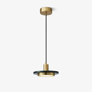 Solara Suspension en Marbre Double Cercle Moderne