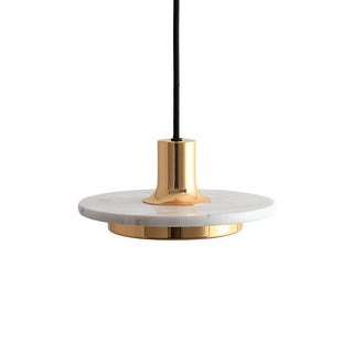 Solara Suspension en Marbre Double Cercle Moderne