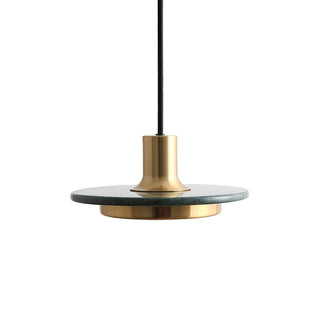 Solara Suspension en Marbre Double Cercle Moderne