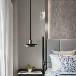 Solara Suspension en Marbre Double Cercle Moderne