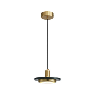 Solara Suspension en Marbre Double Cercle Moderne