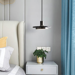 Solara Suspension en Marbre Double Cercle Moderne