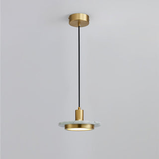 Solara Suspension en Marbre Double Cercle Moderne