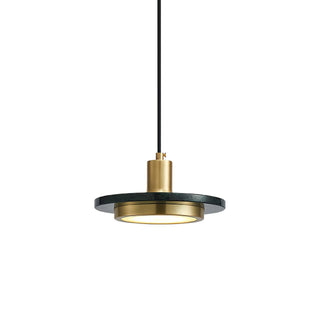 Solara Suspension en Marbre Double Cercle Moderne