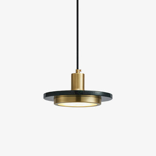 Solara Suspension en Marbre Double Cercle Moderne