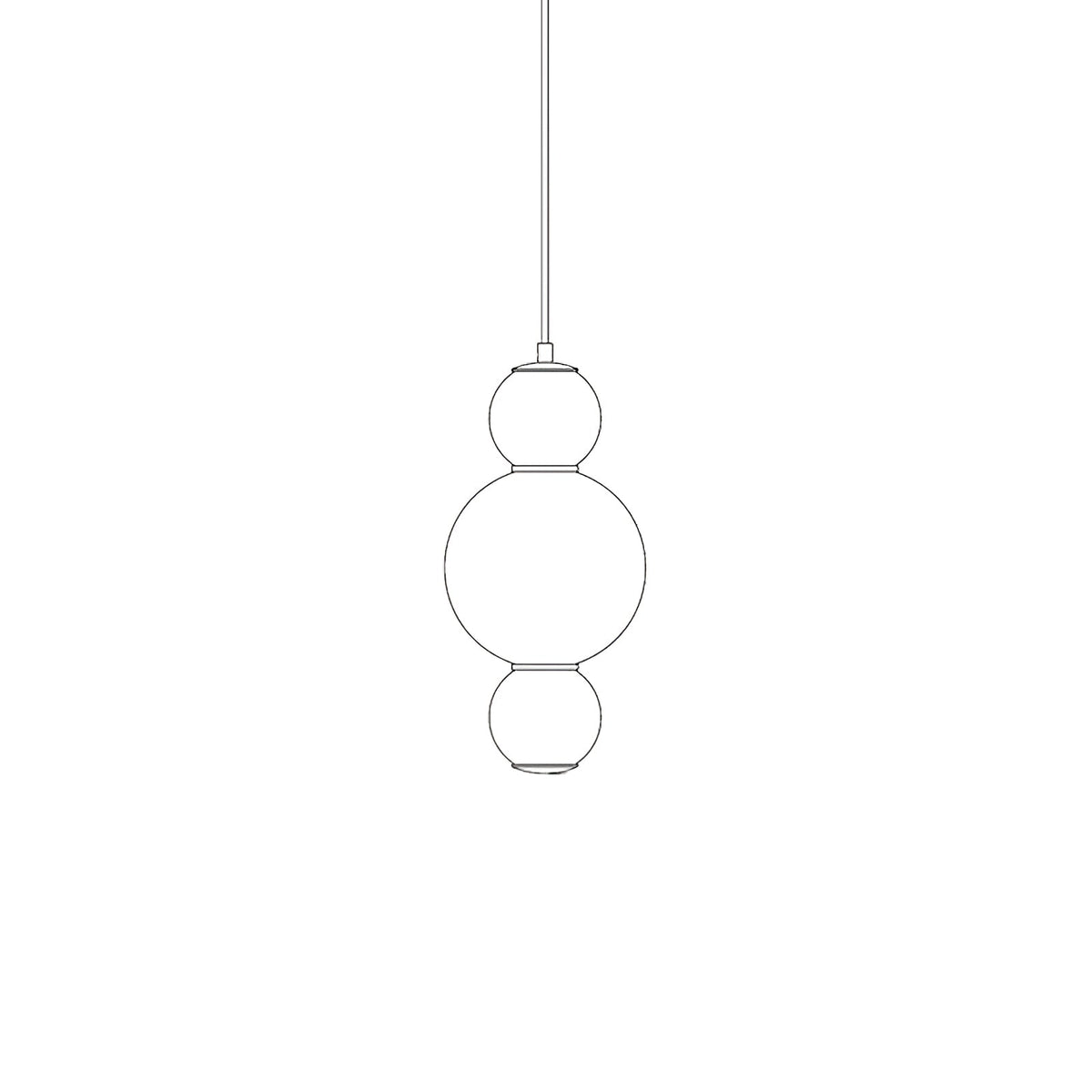 Frankie Suspension en Verre Minimaliste