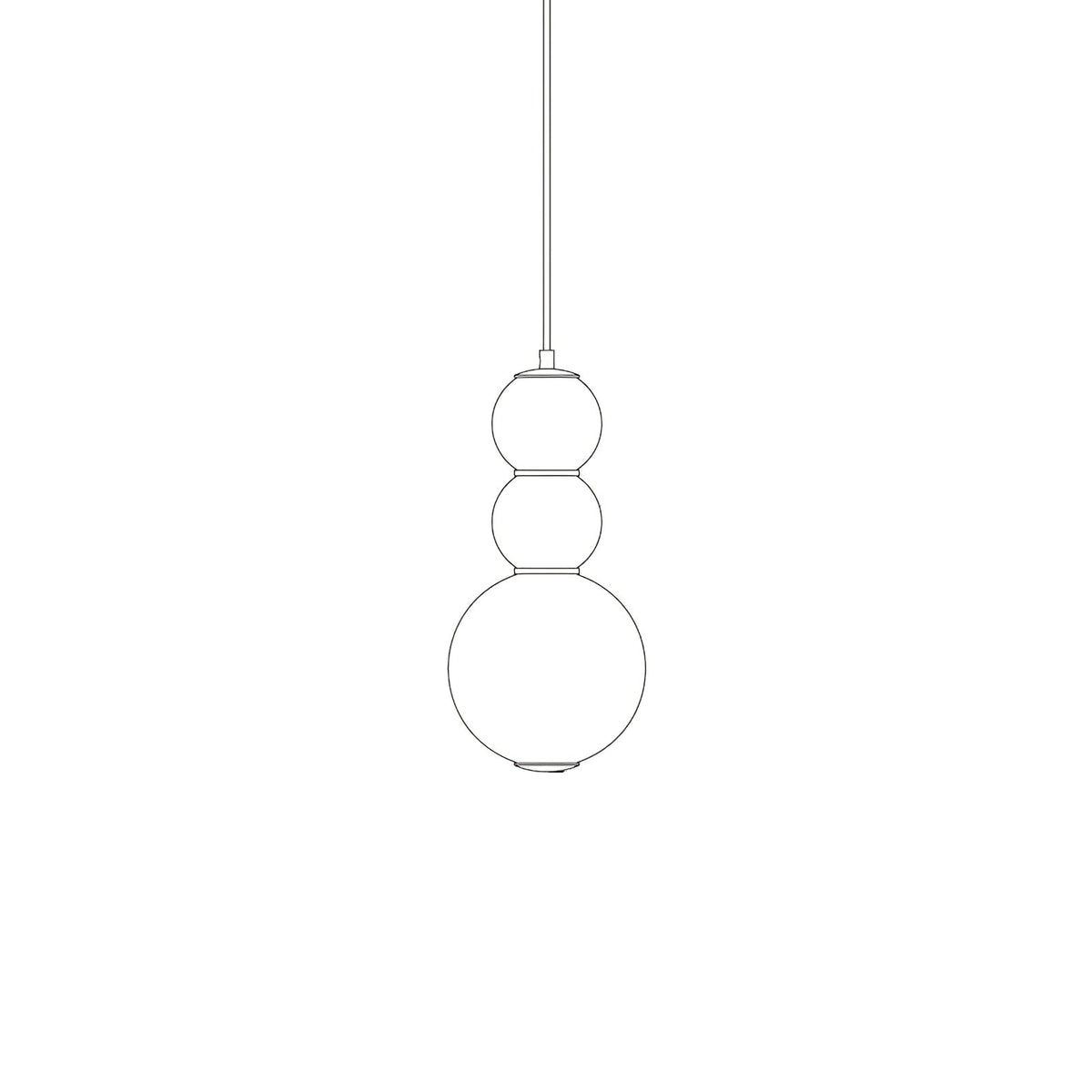 Frankie Suspension en Verre Minimaliste