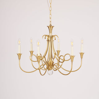 Lustra Lustre Laiton Double Torsion Candelier Cristal