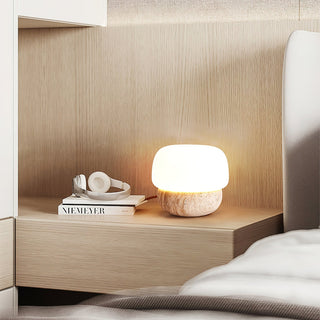 Eldoreth Dôme en Lampe de Table en Travertin